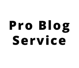 Pro Blog Service